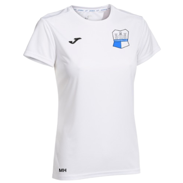 Damen T-Shirt Combi weiß mit Logo